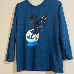 Little boy Cat & Jack dragon long sleeved shirt